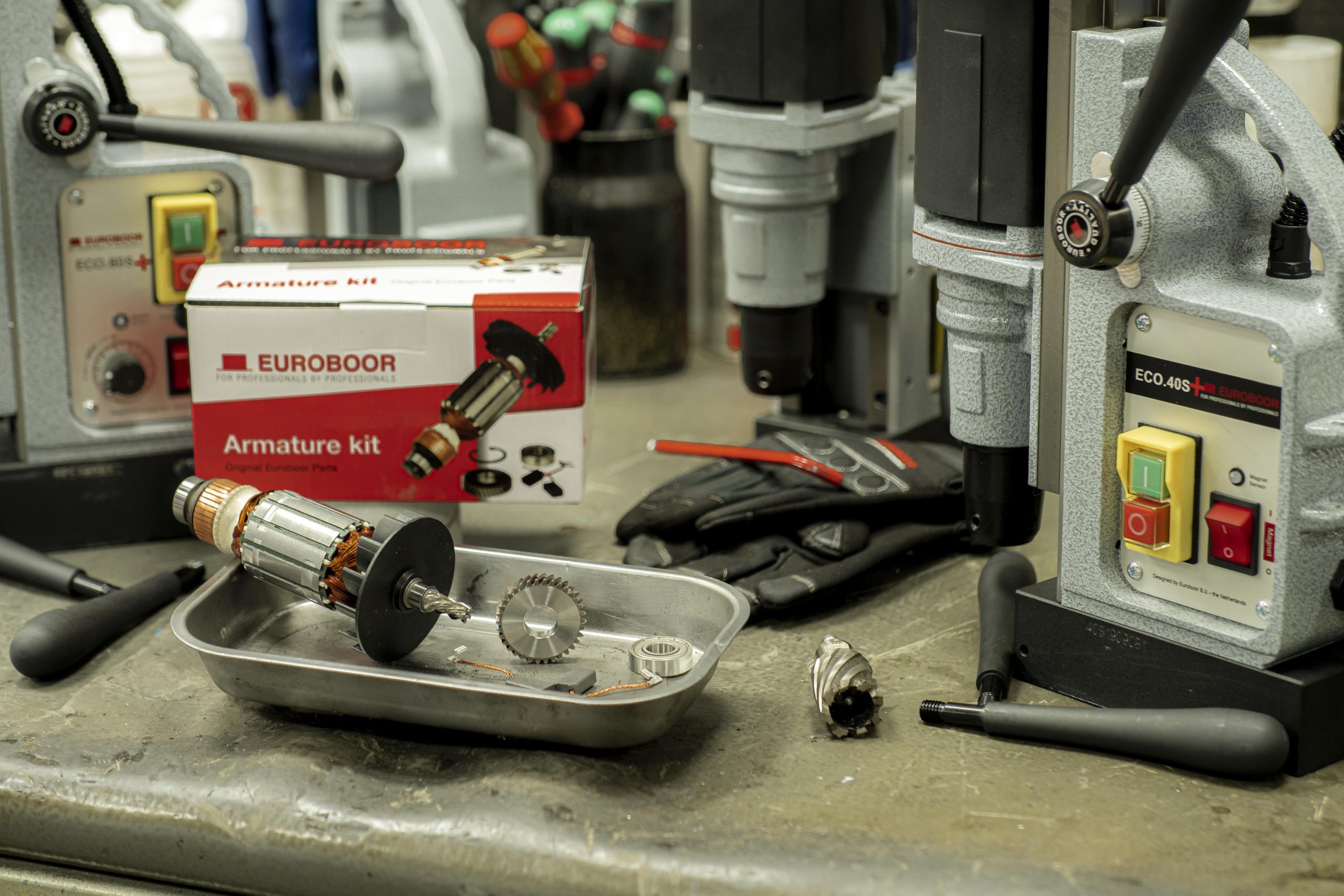 Urgent repair of magnetic drill at clinic abzar