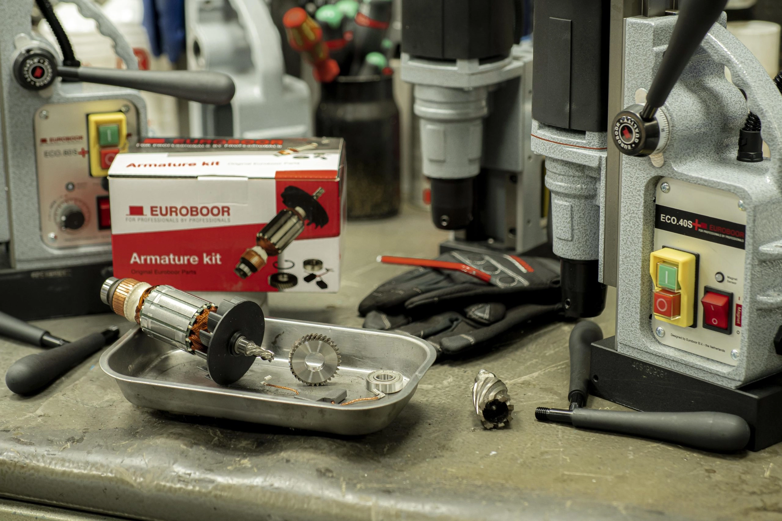 Urgent repair of magnetic drill at clinic abzar