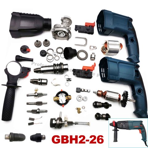 different parts of a magnetic drill